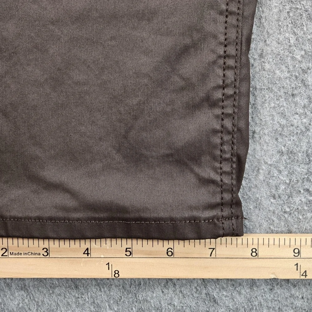 BoohooMAN Brand Pants Mens 36x30 Brown Chino Denim Straight Leg Casual Fit